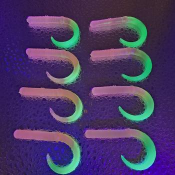 Preview: Wurmulus Slim 45mm - Essentials Gum - UV Aktiv Light Pink Green